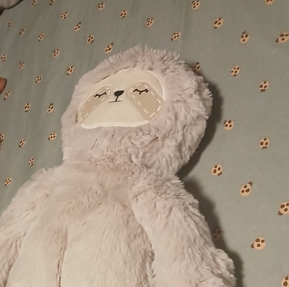 Cuddly Gray Sloth Plush Toy
